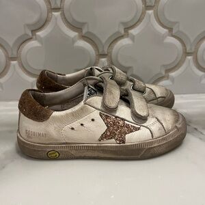 Golden Goose Kids' Cream and Brown Star Sneakers